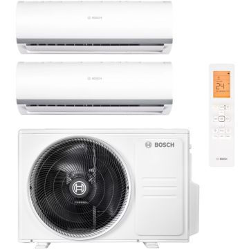 Aer conditionat Bosch Multisplit Climate 2000, 9000 BTU + 12000 BTU, Clasa A++/A+, Inverter