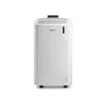 Aparat de aer conditioant portabil De'Longhi Pinguino PAC EM77, 9000 BTU, Clasa A, 70 mc, Display LED, Temporizator, Dezumidificare (Alb)