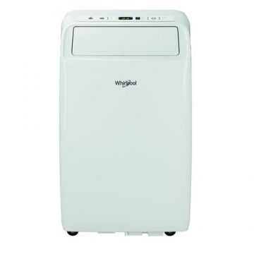 Aparat de aer conditionat portabil Whirlpool PACF212CO W, 12000 BTU, Clasa A, 3500 W, 20 mp, Auto-Curatare (Alb)