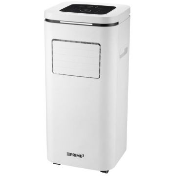 Aparat de aer conditonat portabil PRIME3 SAC 41, 7000 BTU, Clasa A, 30 mp, Control tactil, Roti, Cronometru, Dezumidificare (Alb)